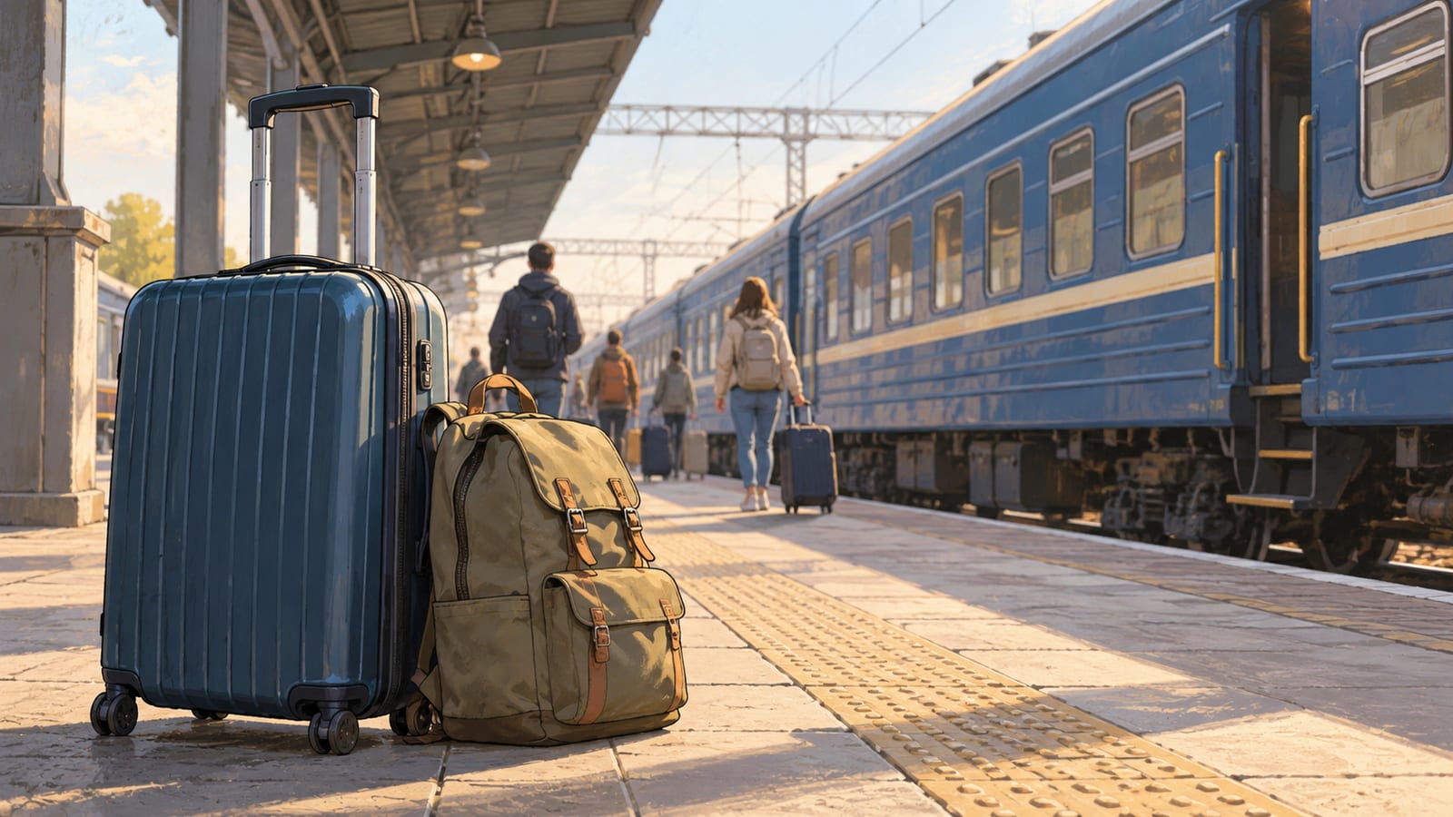 Одеса-Головна: що підготувати до приїзду потягом у місто — тематична ШІ-ілюстрація